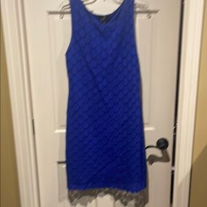 Elegant Blue Sleeveless Dress